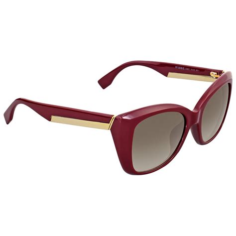 fendi burgundy sunglasses|fendi sunglasses original.